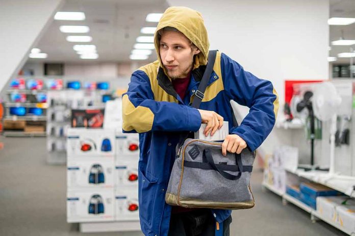 1217013973 featured image Person in store, hiding something in a bag