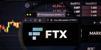 FTX logo displayed on a computer screen