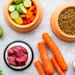 Massive Food Aid Suspension: What’s Behind the Clash Affecting Communities? Vegetables, meat, dry kibble, and eggs arranged on surface.