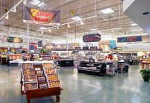 Grocery Chain FLEES Socialist City – See What Happened Supermarket interior with various food sections and displays.