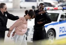 arrested female