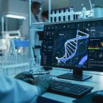 POISONOUS Revelation Shatters Biology Textbooks Scientist analyzing DNA on computer in laboratory