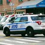 24 Hours, Two BRUTAL Antisemitic Attacks Police car and ambulances outside emergency room entrance.
