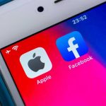 Apple’s $400M U.S. Gamble Shocks Tech World Apple and Facebook apps on smartphone screen