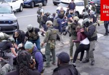 RAW VIDEO: Protesters & ICE Agents Clash Outside Delaney Hall Detention Center In Newark, New Jersey