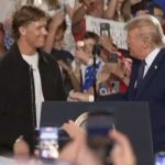 WATCH: Giants Quarterback Jaxson Dart Introduces President Trump At Rally In New York