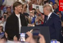 WATCH: Giants Quarterback Jaxson Dart Introduces President Trump At Rally In New York