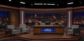 Dem Pundit LOSES IT Over Michelle Obama’s UFC Smear Late night talk show set with city backdrop