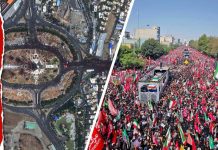 Satellite Images Reveal Sea of Mourners at Khamenei Funeral in Tehran