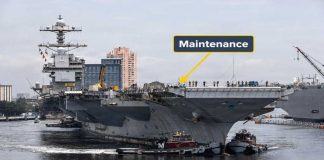 USS Gerald R. Ford maintenance at the Shipyard | What Goes Wrong?