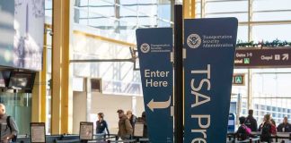 Airport Roundup: TSA Tips Fuel ICE Ambushes TSA PreCheck sign at airport security