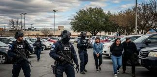 Florida Dad Dead—Border Blame Erupts ICE agents conducting an arrest in a parking lot