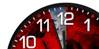 Congress Rushes Permanent DST — Doctors Sound Alarm Clock showing Earth with a red background