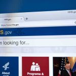 Coercion Play Upends Homeless Policy Web browser showing HHS.gov homepage with search bar