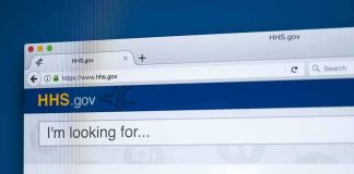 Coercion Play Upends Homeless Policy Web browser showing HHS.gov homepage with search bar