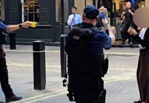 Woman arrested after four men stabbed in London's Covent Garden | SWNS