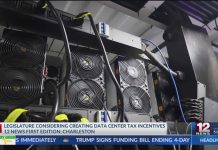 West Virginia Legislature considers bill that gives tax credit to data centers
