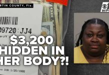 Woman accused of hiding $3,200 inside her body during Martin County arrest