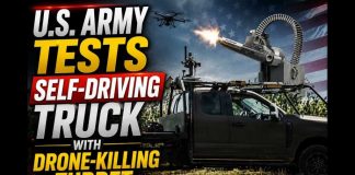 New Army Truck Can Hunt Drones WITHOUT a Driver U.S. Army tests self-driving truck with drone-killing turret