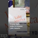 Name War Erupts Over A Great Lake Trump signs order to rename Lake Ontario