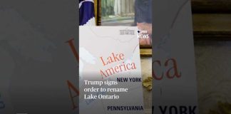 Trump signs order to rename Lake Ontario