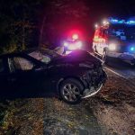 Parking Lot Horror Exposes Broken System Crashed car on a dark roadside with emergency vehicles