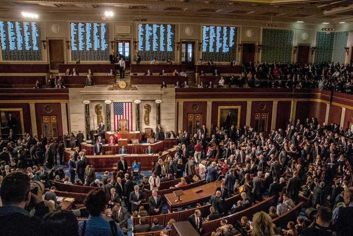 House chamber filled with lawmakers and staff