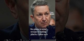 No plans to send troops to voting places, Caine says
