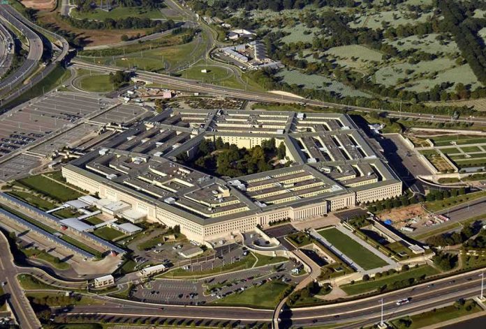 Pentagon building seen from above
