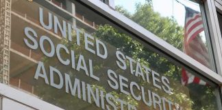 United States Social Security Administration office window