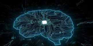 Trump Wants to KILL the Name AI Digital brain shaped circuit board with central microchip