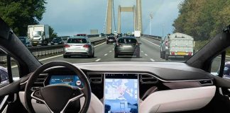 2 Sorority Sisters MOWED DOWN by Tesla Self-driving car interior on a busy bridge highway