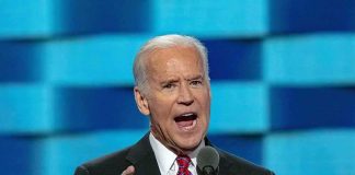 Biden FBI Tracked Trump Family FLIGHTS Joe Biden speaking at a podium with a microphone, gesturing with his finger