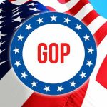 GOP Bets Midterms on ONE Explosive Culture Fight GOP emblem over American flag