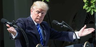 Trump Makes ‘UNBELIEVABLE’ Boast at Rally Donald Trump speaking at dual podiums with arms outstretched