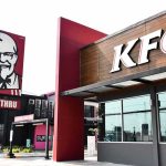 KFC restaurant exterior with drive-thru sign