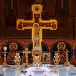 Christians Are Rapidly VANISHING In This Region Orthodox church altar with large gilded cross and icons