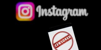 Man’s GRAPHIC Threat Against Trump Heads to Jury Smartphone showing censored symbol with Instagram logo in background